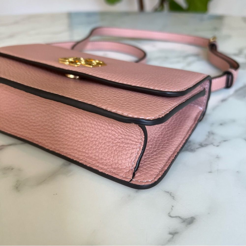 NWT Tory Burch Britten Mini Top Handle Leather Crossbody Bag Pink Moon - Picture 8 of 16